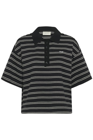 GZpilova polo tee Black White striped - 109751 - 10911229