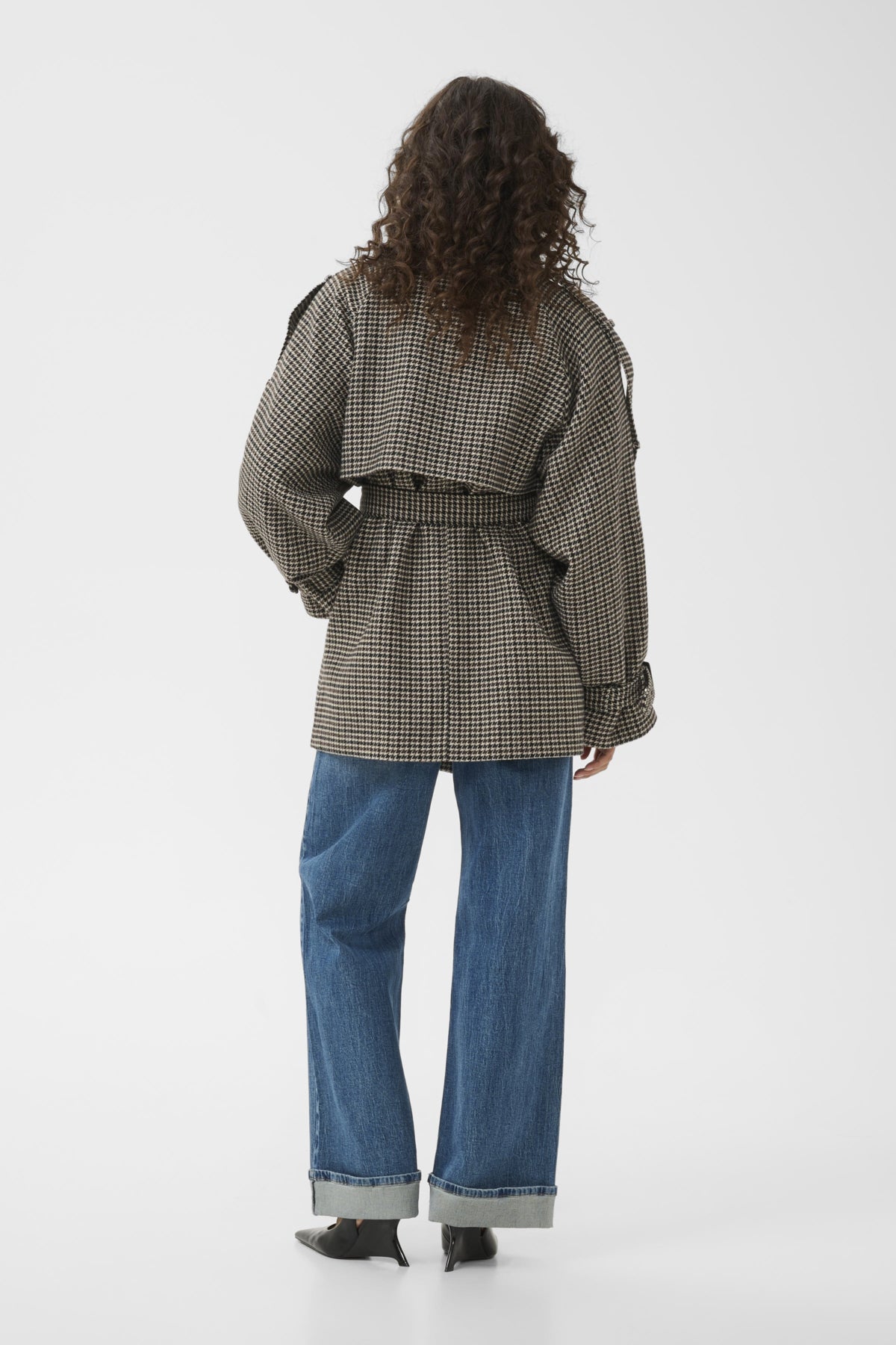 GZavic midi HT jacket Brown/green houndstooth - 1095 - 10911237