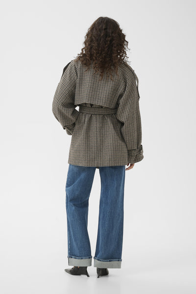 GZavic midi HT jacket Brown/green houndstooth - 1095 - 10911237 Thumbnail