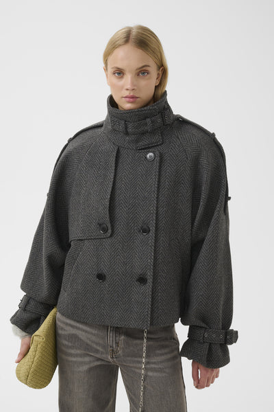 GZavic short HB jacket Herringbone black/grey - 10773 - 10911242 Thumbnail