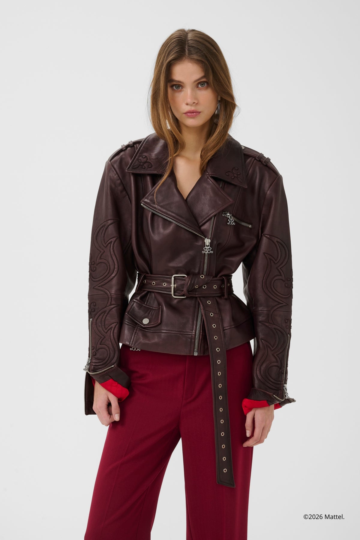 BXGken biker jacket Dark Burgundy - 109691 - 10911295