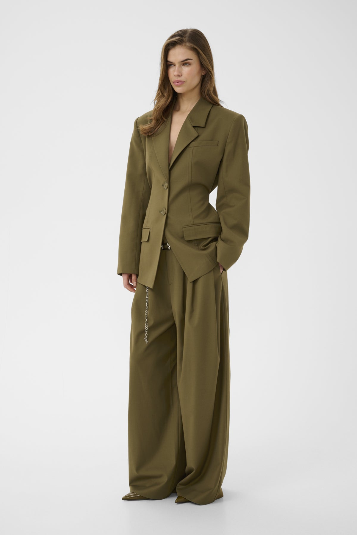 GZolivia HW pants Military Olive - 190622 - 10911306