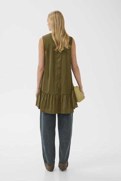 GZcerina SL short dress Military Olive - 190622 - 10911312 Thumbnail