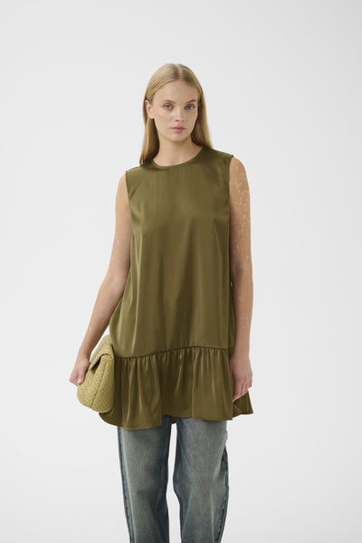 GZcerina SL short dress Military Olive - 190622 - 10911312 Thumbnail