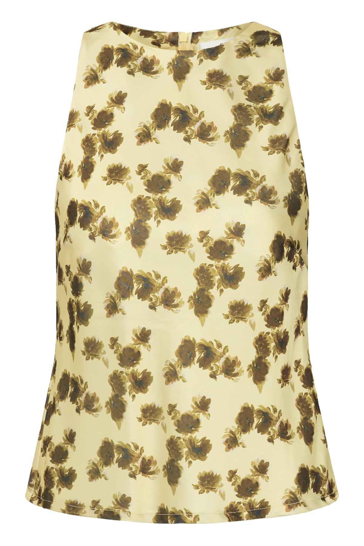 GZchery P blouse lemon yellow olive flower - 10 - 10911321