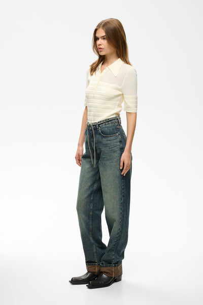 GZsusara HW barrel jeans Blue/green wash - 109592 - 10911342 Thumbnail