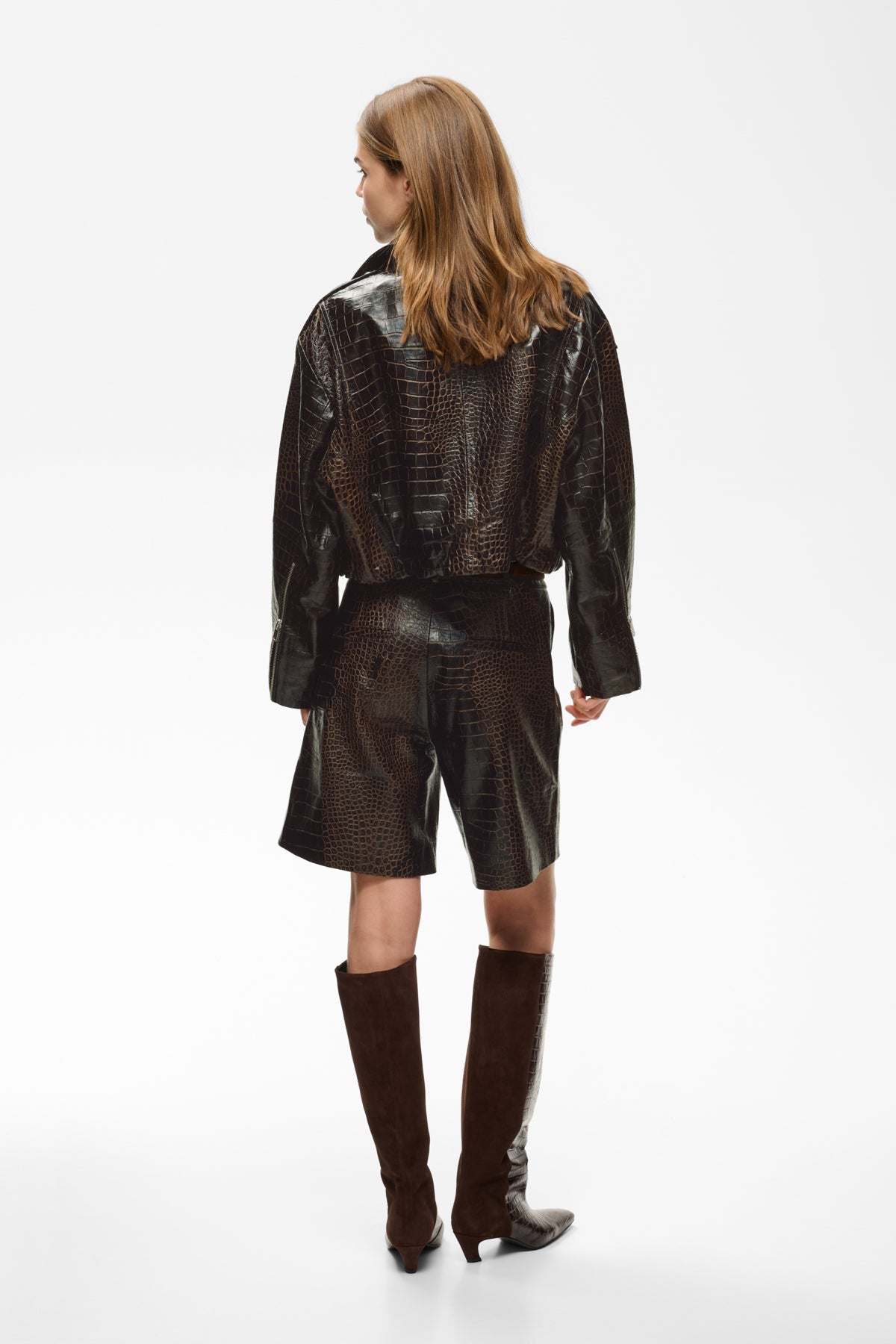 GZcesi long shorts Ganache croco - 109602 - 10911359