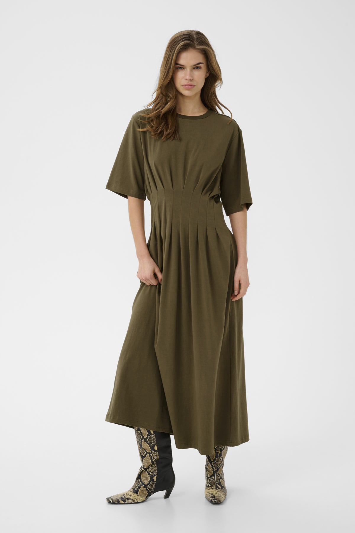GZinez long dress Military Olive - 190622 - 10911383