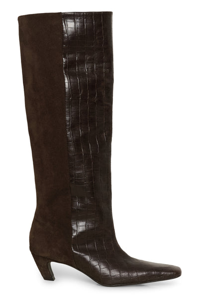 GZbobbie croco boots Dark brown croco - 100094 - 10911415 Thumbnail
