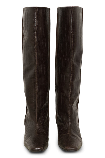 GZbobbie croco boots Dark brown croco - 100094 - 10911415 Thumbnail
