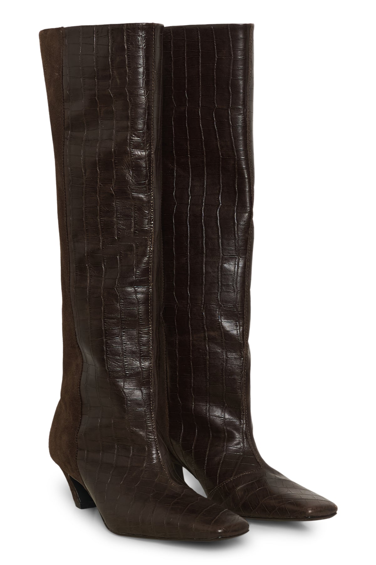 GZbobbie croco boots Dark brown croco - 100094 - 10911415