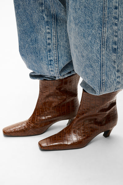 GZcarter croco low boots Brandy croco - 109698 - 10911416 Thumbnail