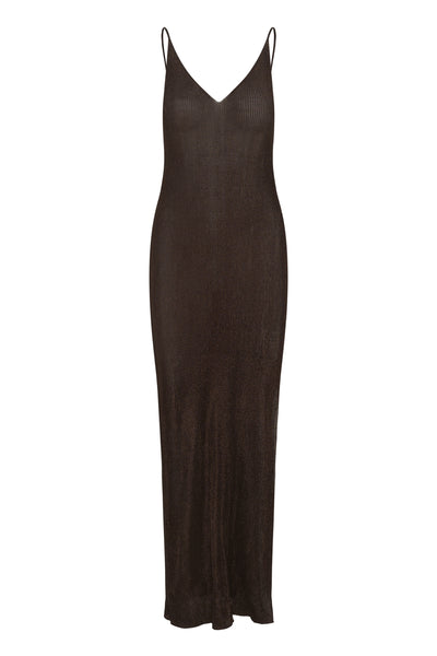 GZsilvi singlet dress Deep brown metallic - 109440 - 10911420 Thumbnail