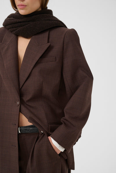 GZlavana blazer brown check - 109903 - 10911435 Thumbnail