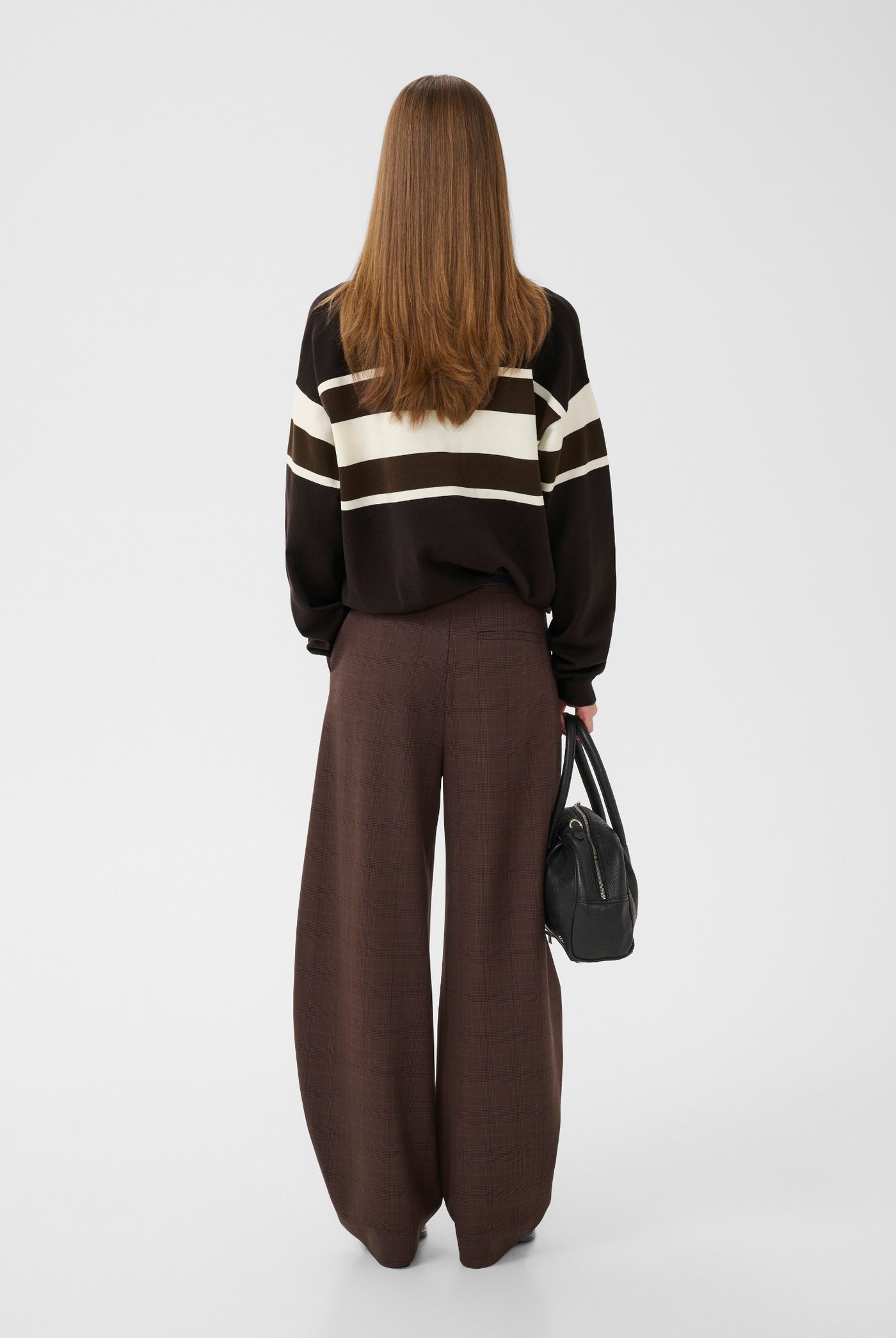 GZlavana HW pants brown check - 109903 - 10911441
