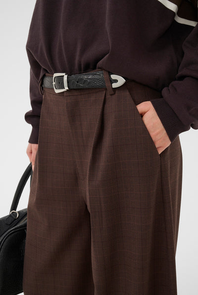 GZlavana HW pants brown check - 109903 - 10911441 Thumbnail