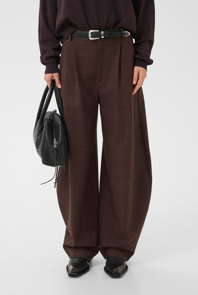 GZlavana HW pants brown check - 109903 - 10911441 Thumbnail