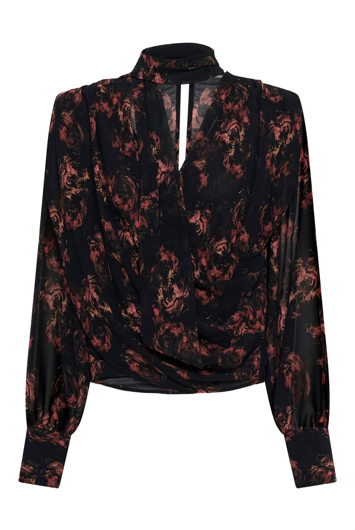 GZleean P blouse dark roses - 109849 - 10911452