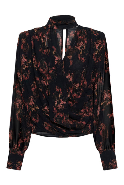 GZleean P blouse dark roses - 109849 - 10911452 Thumbnail