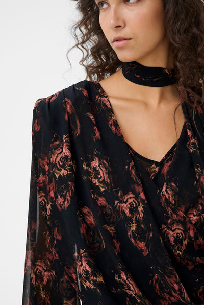 GZleean P blouse dark roses - 109849 - 10911452 Thumbnail