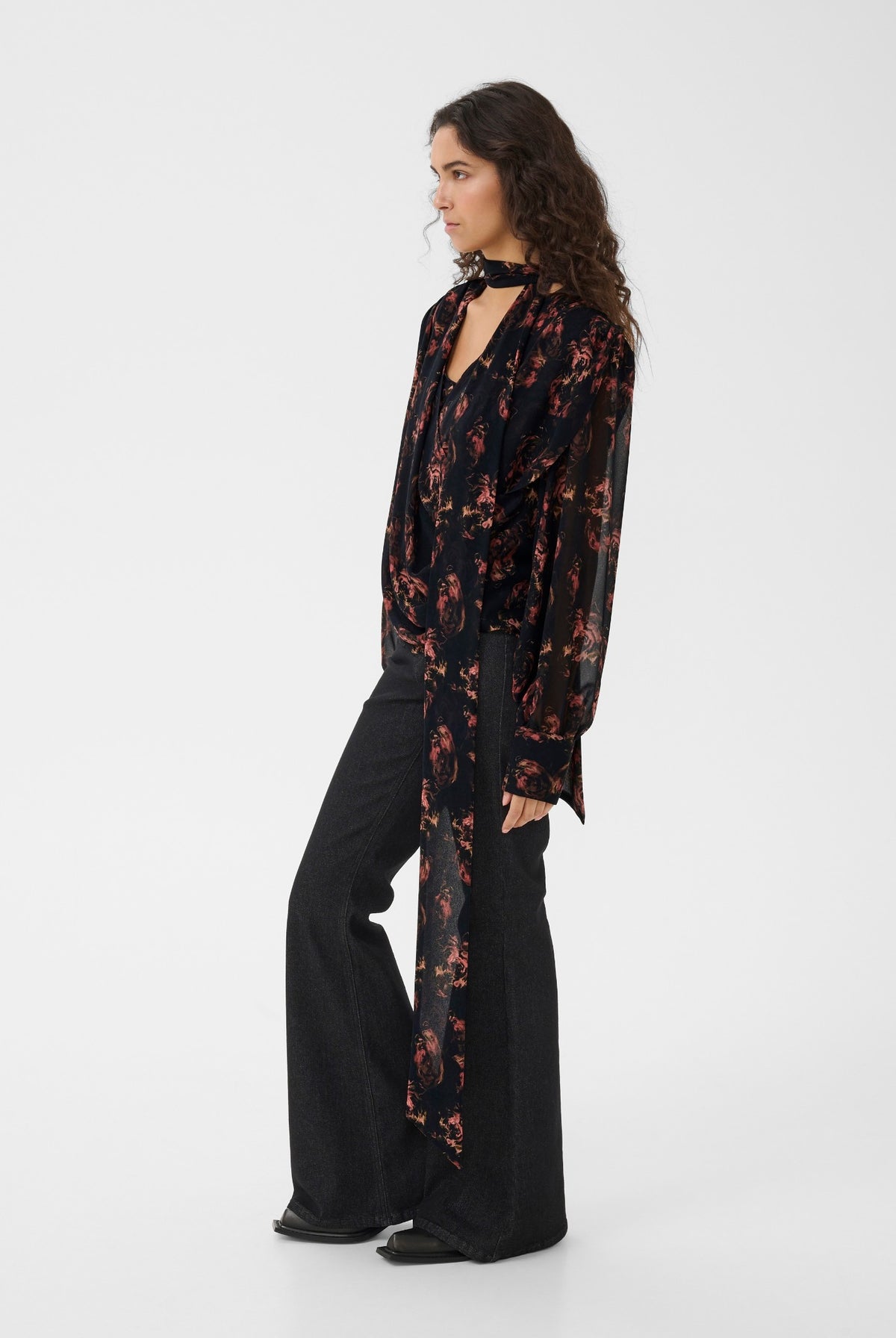 GZleean P blouse dark roses - 109849 - 10911452