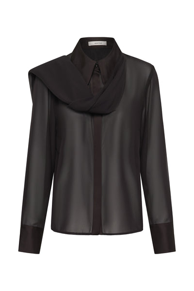 GZlynne scarf shirt Ganache - 191018 - 10911474 Thumbnail