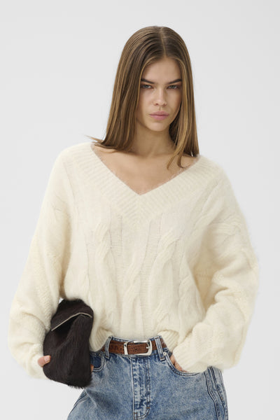 GZsida V-neck pullover Ivory - 102336 - 10911506 Thumbnail
