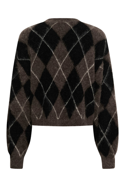 GZsida multi cardigan Black/Chestnut/Ivory - 1000153 - 10911509 Thumbnail