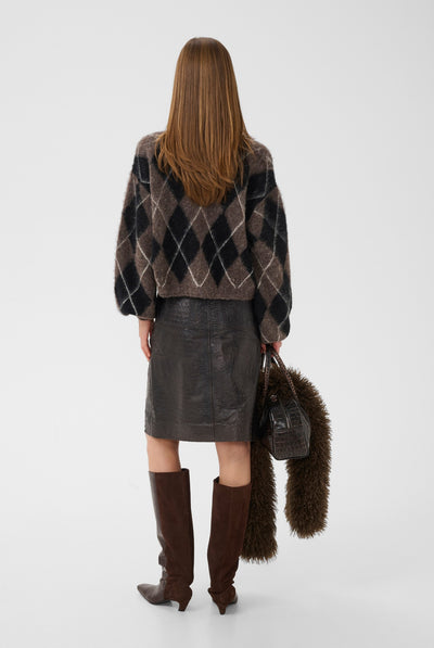 GZsida multi cardigan Black/Chestnut/Ivory - 1000153 - 10911509 Thumbnail