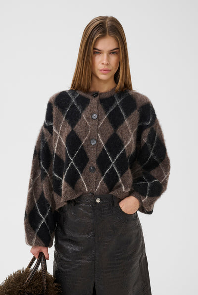 GZsida multi cardigan Black/Chestnut/Ivory - 1000153 - 10911509 Thumbnail
