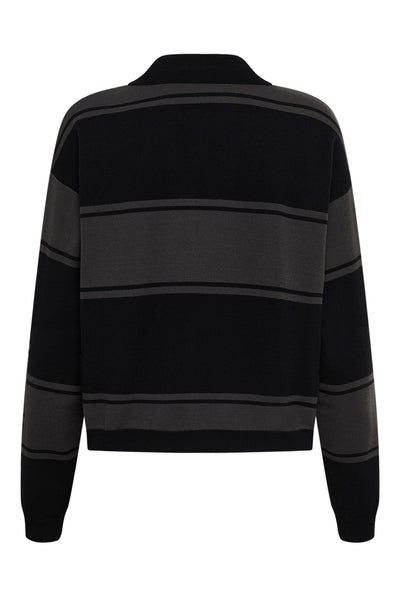 GZsilda polo pullover Black/Raven striped - 109930 - 10911513 Thumbnail