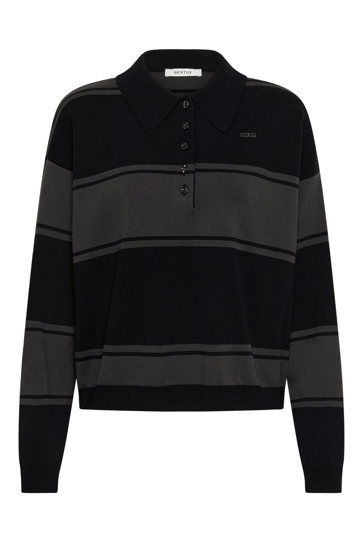 GZsilda polo pullover Black/Raven striped - 109930 - 10911513