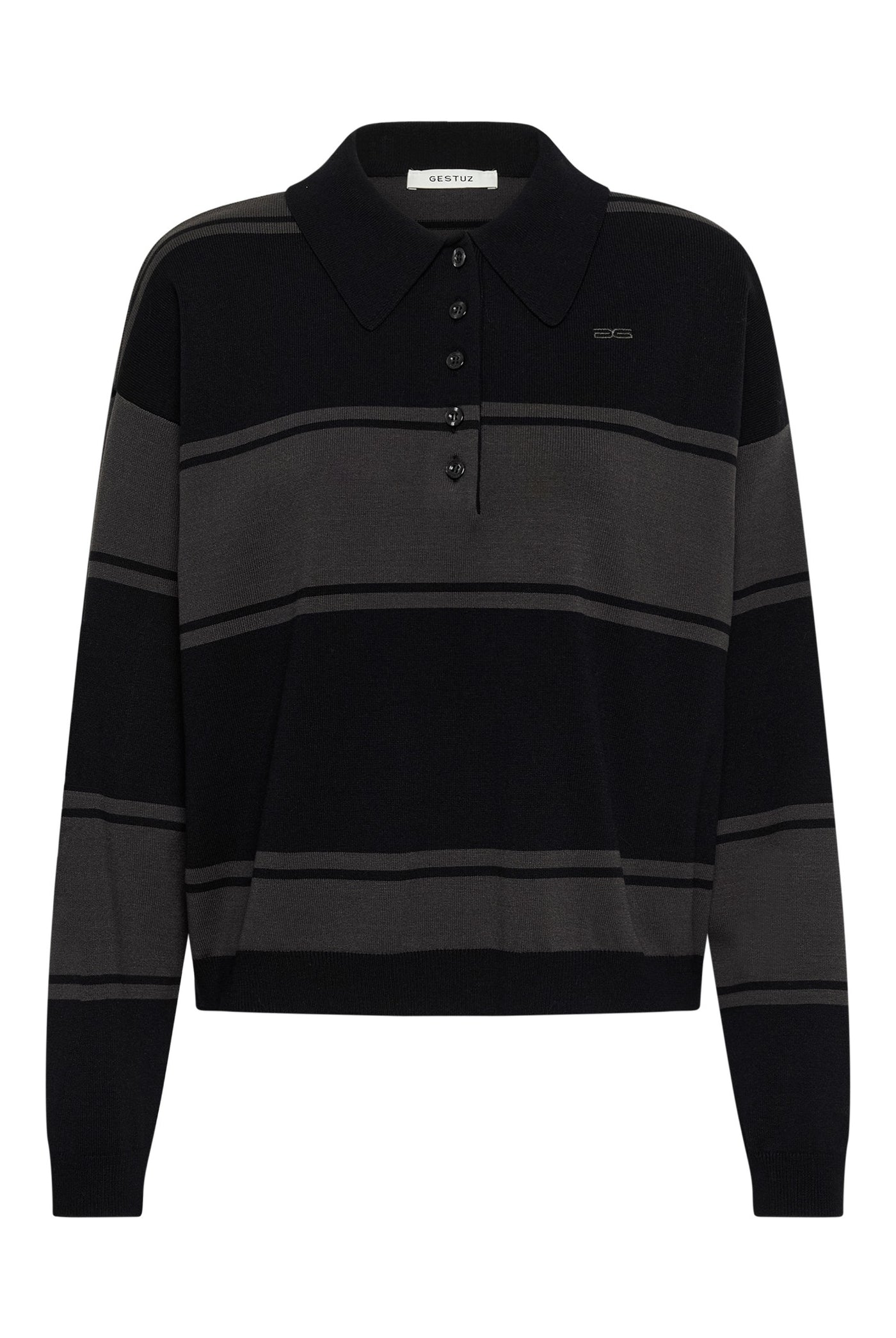 GZsilda polo pullover Black/Raven striped - 109930 - 10911513
