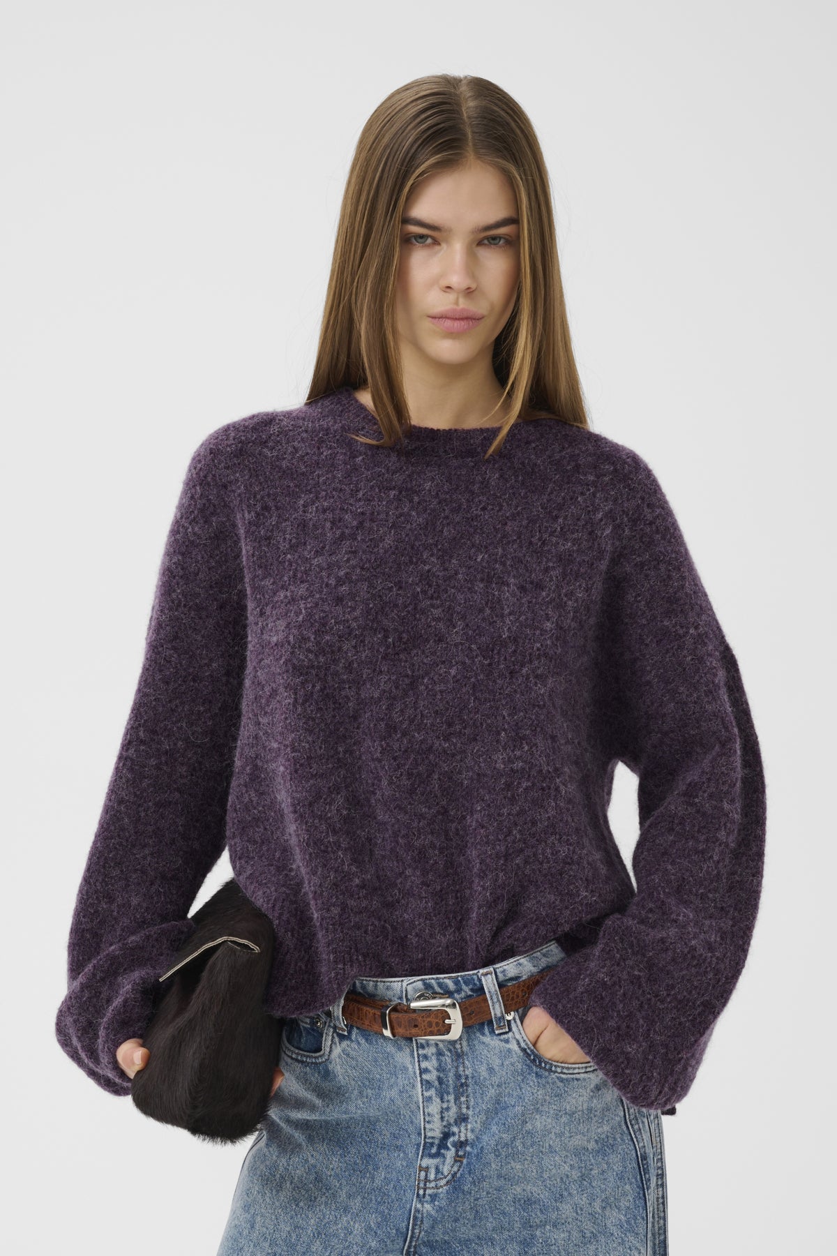 GZalpha slit pullover Juniper M‚lange - 110048 - 10911517