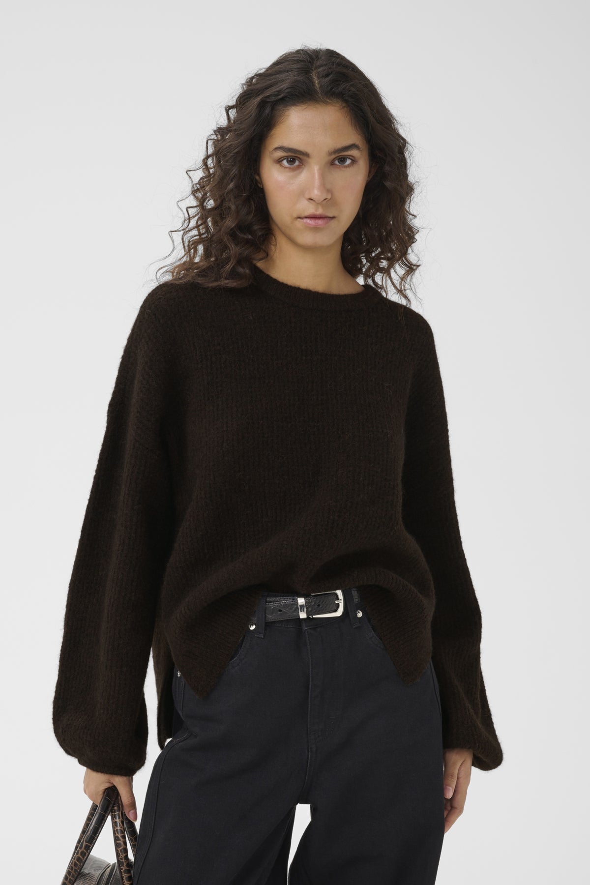GZalpha slit pullover Ganache Melange - 1910181 - 10911517