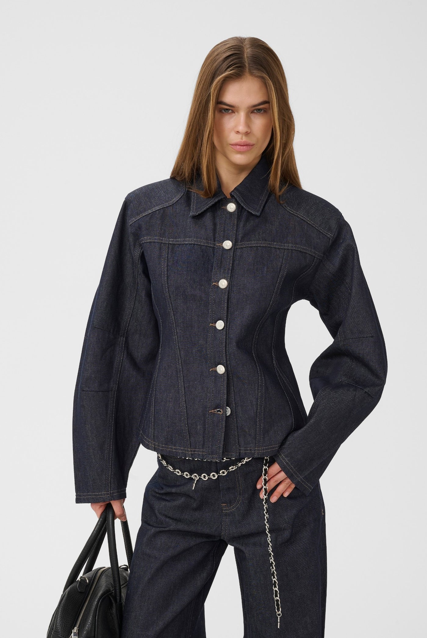 GZabina waisted jacket Dark blue Unwashed - 105699 - 10911521