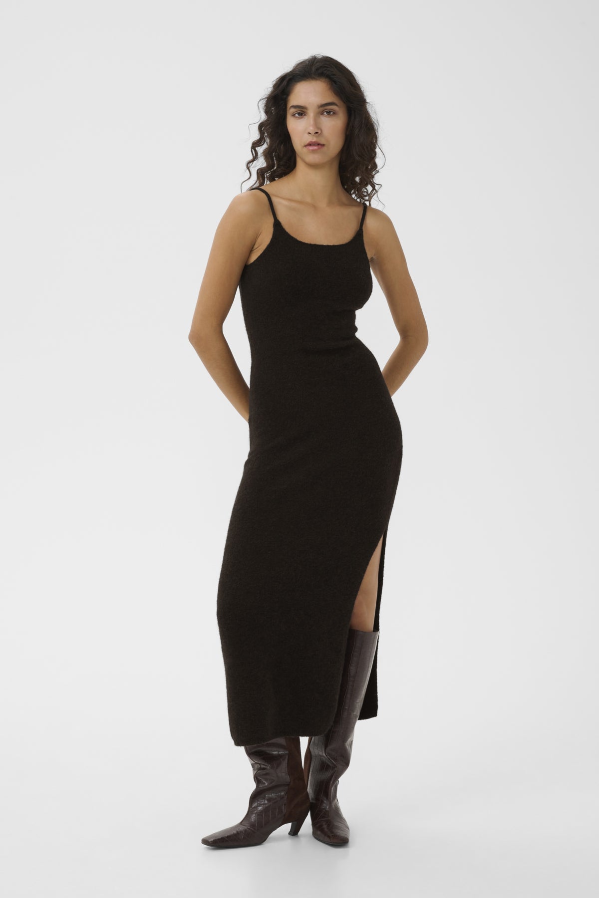 GZalpha scarf dress Ganache - 191018 - 10911551