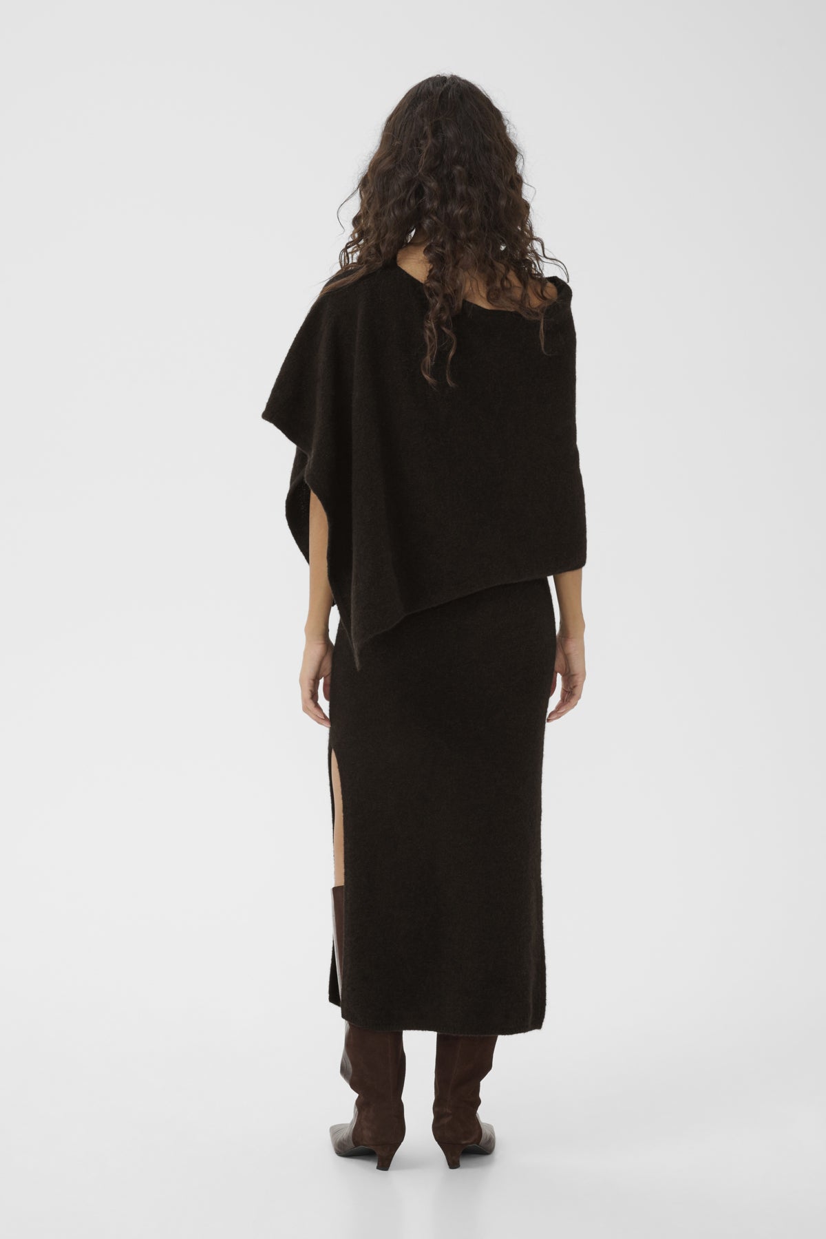 GZalpha scarf dress Ganache - 191018 - 10911551