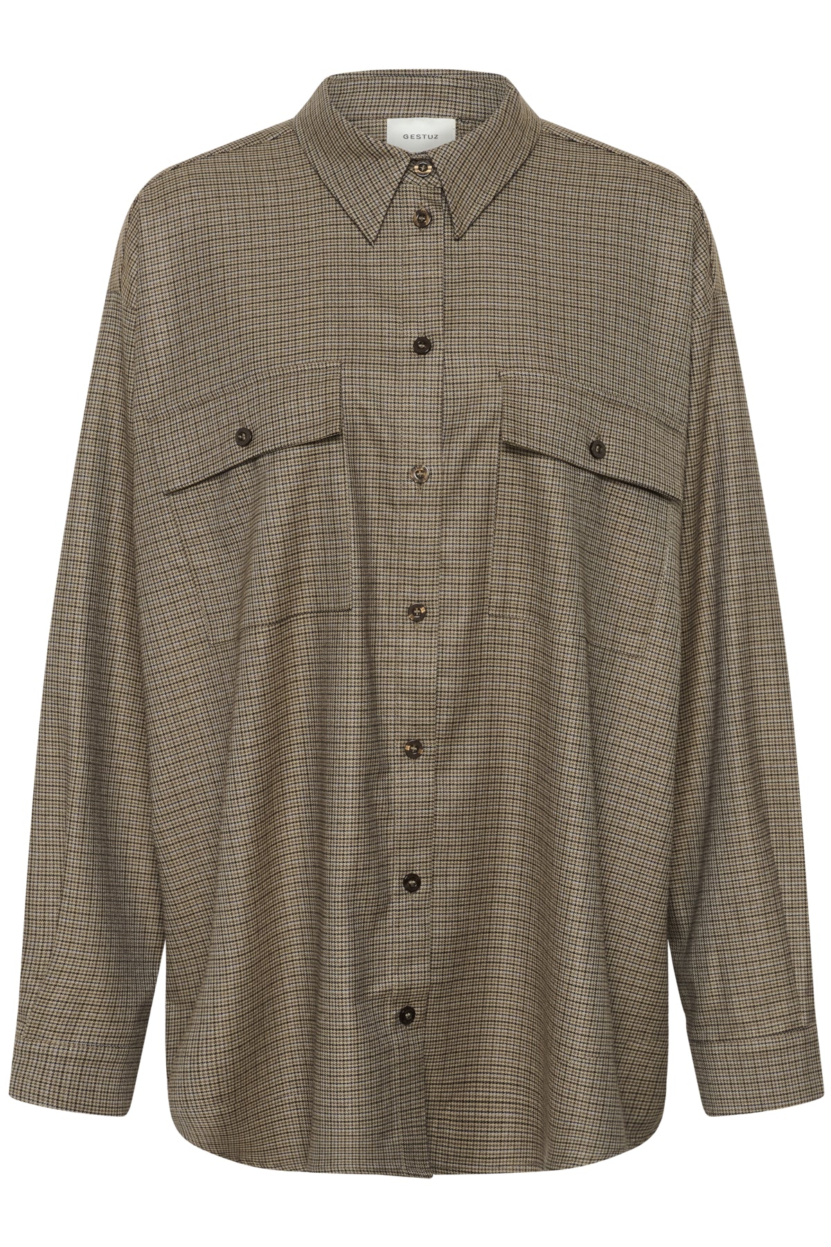 GZlamaya shirt brown blue check - 1000019 - 10911602
