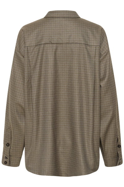 GZlamaya shirt brown blue check - 1000019 - 10911602 Thumbnail
