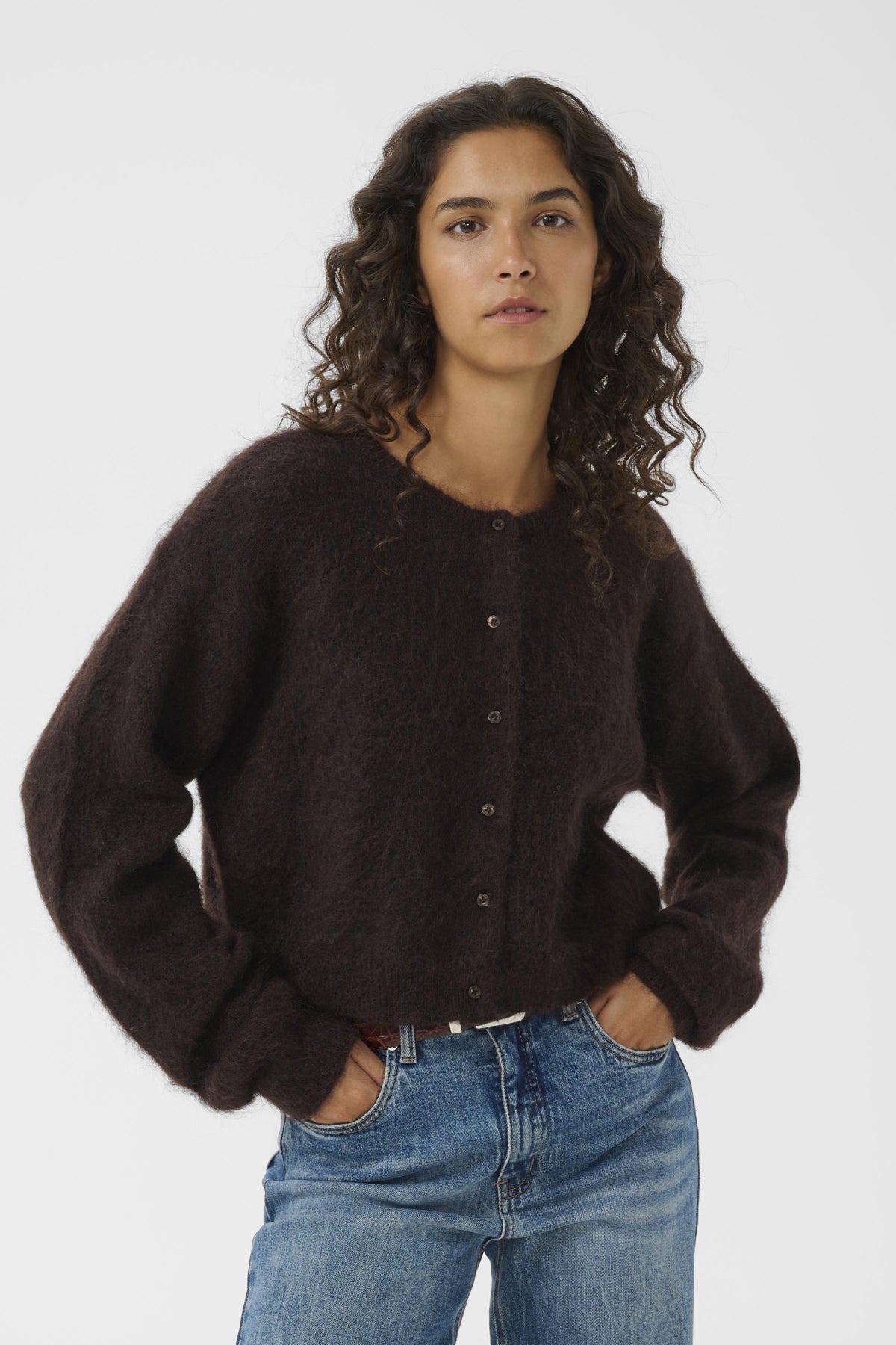 GZdebbie cardigan NOOS Ganache Melange - 1910181 - 10911668