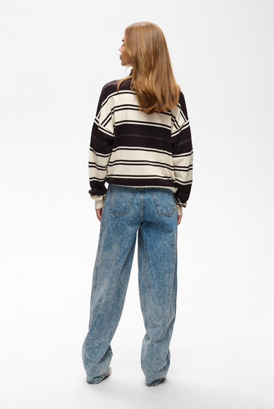 GZthalio striped pullover Ganache/Egret/Raven - 1000422 - 10911738 Thumbnail
