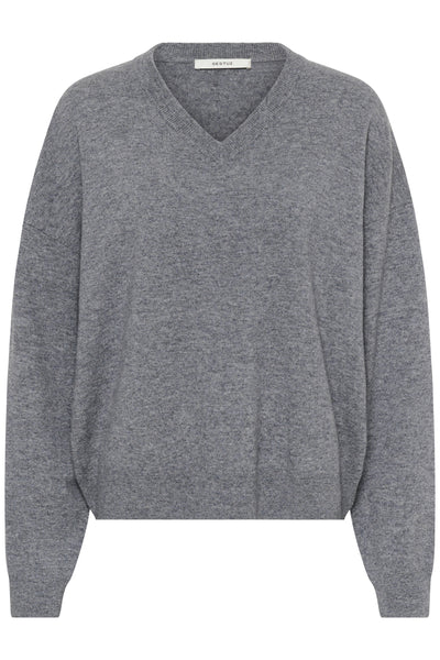 GZmanzi V pullover Concrete M‚lange - 1000053 - 10911815 Thumbnail