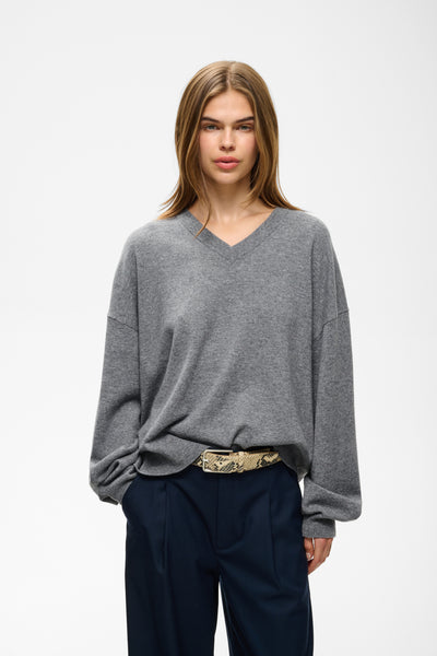 GZmanzi V pullover Concrete M‚lange - 1000053 - 10911815 Thumbnail