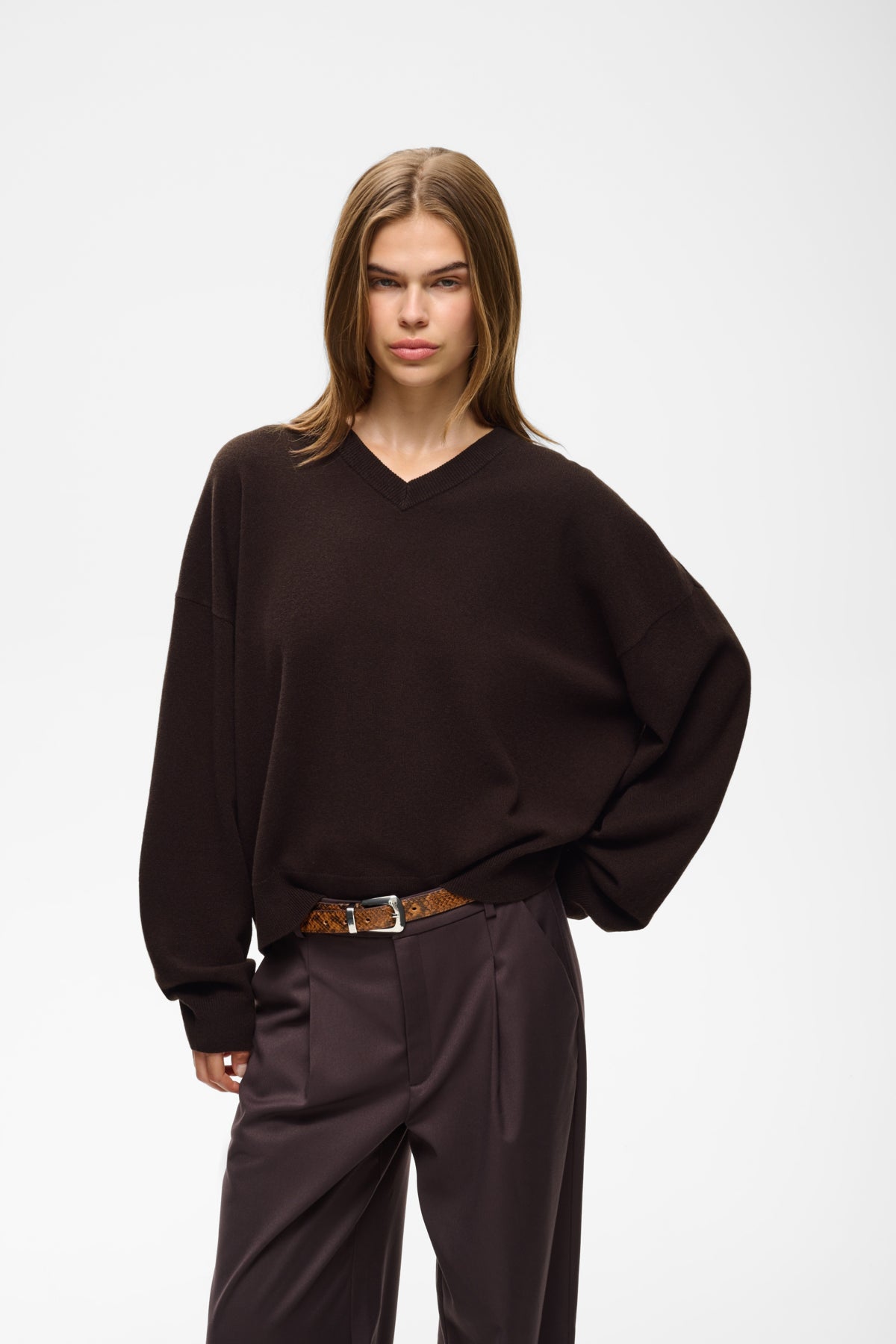 GZmanzi V pullover Ganache - 191018 - 10911815