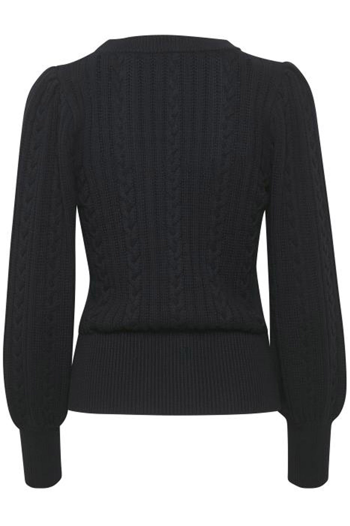 RawanGZ collar cardigan Black - 10905506