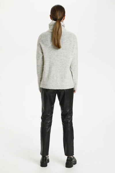 11 THE KNIT ROLLNECK Light Grey Melange - 10703605 Thumbnail