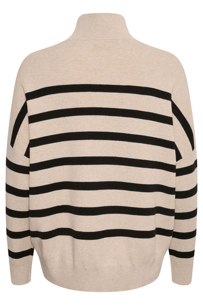 TenleyIW Turtleneck Pullover Sandstone / Black - 30106490 Thumbnail