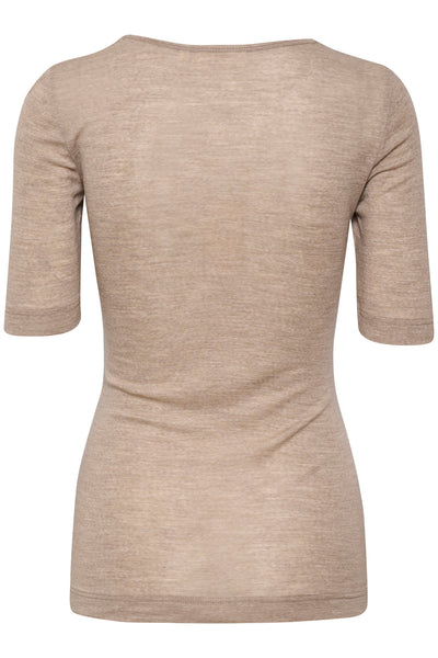 FangIW T-Shirt Oatmeal Melange - 30106098 Thumbnail