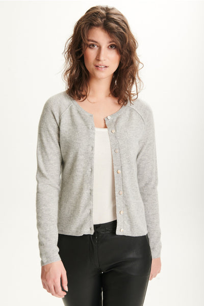 cashmere cardigan 621 Cenere (light grey melange - 50067 Thumbnail